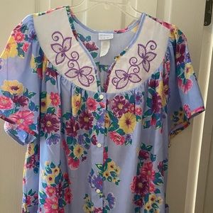 Morning News Floral House Dress: 2X